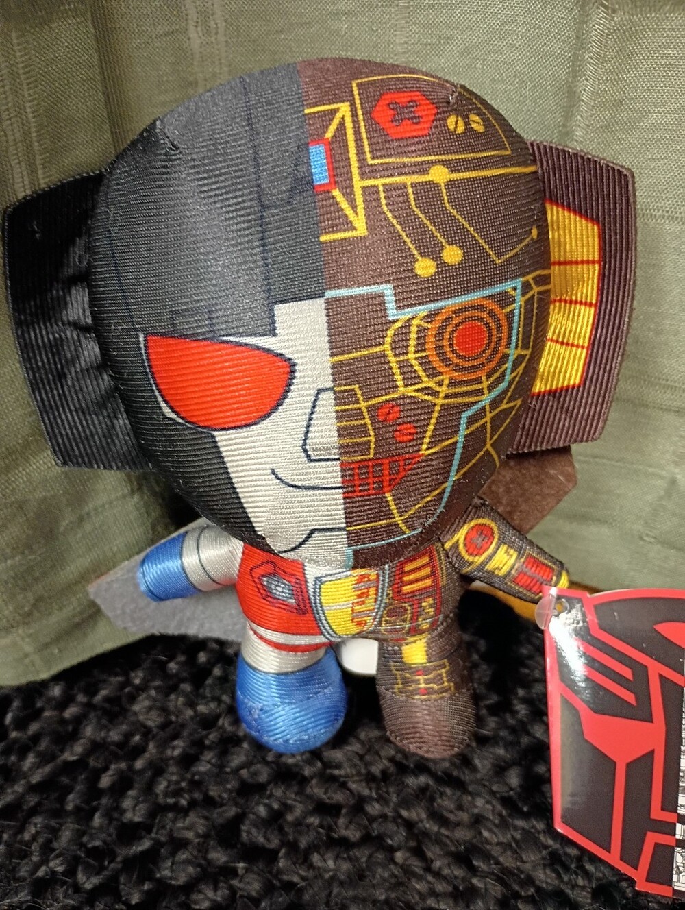 NWT Toy Factory Transformers More Than Meets The Eye Plush Metallic 7"